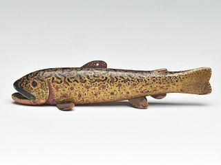 Important fish carving, Oscar Peterson, Cadillac, Michigan,1st quarter 20th century.
