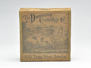 100 count shotgun shell box, The Dominion Cartridge Company, Montreal Canada.