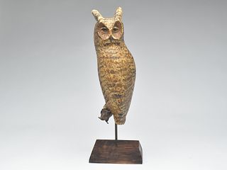 Full size owl with mouse, Frank Finney, Cape Charles, Virginia.