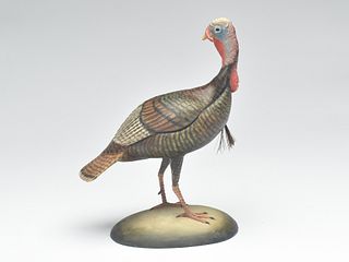 Miniature turned head turkey, Frank Finney, Cape Charles, Virginia.