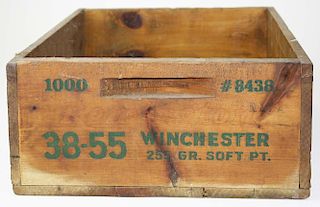 Winchester 38-55 wooden ammo crate