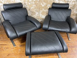 Pair of Modern Lounge Chairs