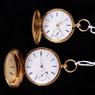 2 - 18k Gold Pocket watches