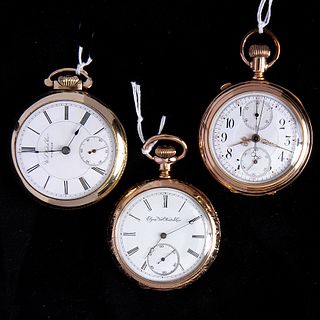 3 - Nice Condition Gold Filled Pocketwatches