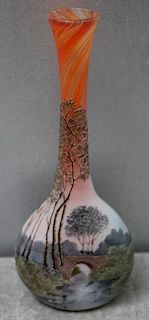 LeGras Landscape Cabinet Vase, 7.5"