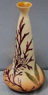 LeGras Cameo Glass Vase.