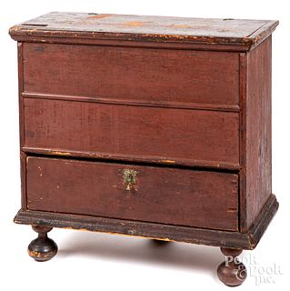 New England William and Mary child's blanket chest
