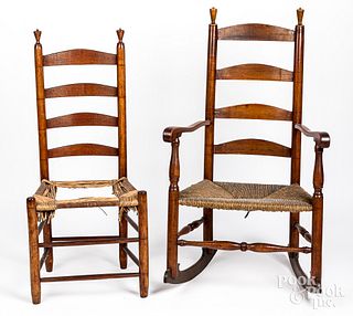 Delaware Valley rocking chair and side chair