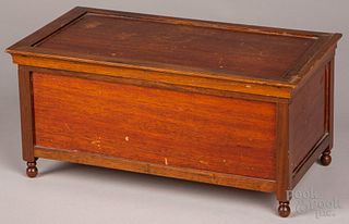 Miniature walnut blanket chest, early 20th c.
