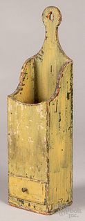 Pennsylvania painted pine pipe box, 19th c.