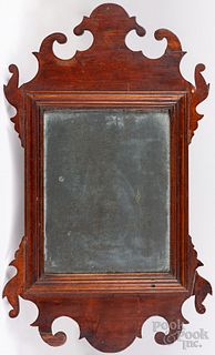 Chippendale cherry looking glass, late 18th c.