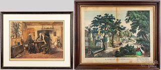 Two lithographs, to include W. Dendy Sadler