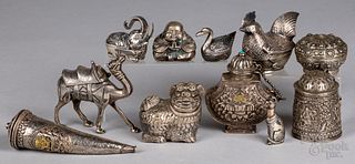 Chinese and Asian silver accessories