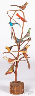 Daniel & Barbara Strawser painted bird tree