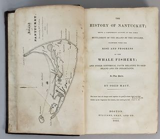Book: The History of Nantucket, First Edition, by Obed Macy