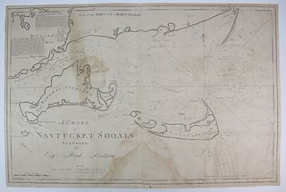 A Chart of Nantucket Shoals Surveyed by Capt. Paul Pinkham, 1812