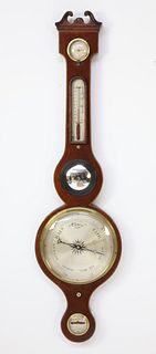 L. Phillips Banjo Barometer, 19th Century, Tottenham Court Road, London