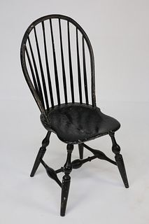 Nantucket 9-Spindle Bowback Windsor Side Chair, circa 1800
