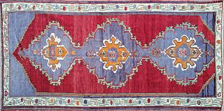 Antique Anatolian Turkish Long Rug Carpet Oversize Runner