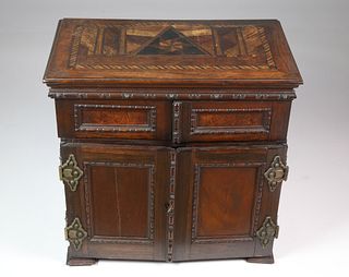 American Whaleman Made Gentleman's Desk Cabinet, 19th Century