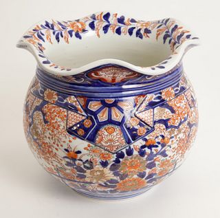 Antique Asian Imari Cache Pot, 19th Century