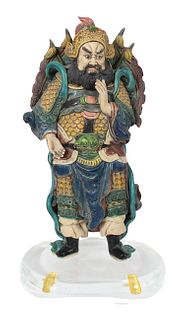 Early Chinese Manchu Style Terracotta Figure