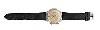Jaeger LeCoultre Men's Watch w Black Leather Band