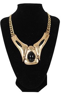 Handmade 14K & Black Onyx Necklace