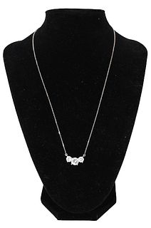 14K White Gold Chain Necklace