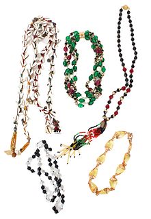 (5) Beaded / Shell / Stone Necklaces