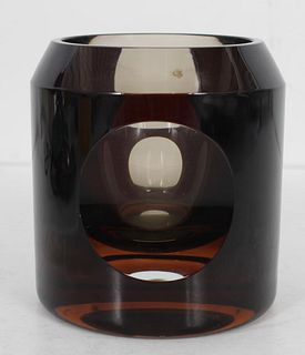 Karel Wünsch Bohemian Art Glass Vase