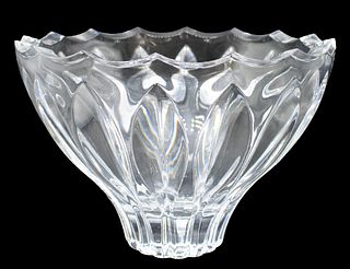 Swedish Art Glass Sculpted Bowl