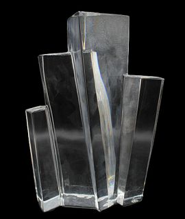Baccarat Crystal Abstract Sculpture