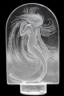 Lalique Crystal Nude "Naiade" Paperweight
