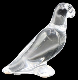Baccarat Glass Parrot Figurine Paperweight