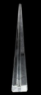 Baccarat Crystal Obelisk Sculpture