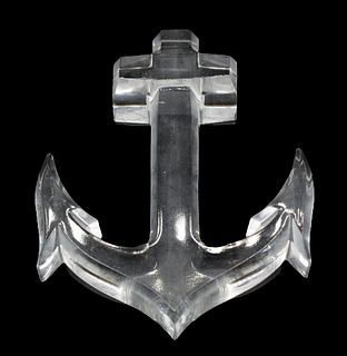 Baccarat Crystal Anchor Paperweight