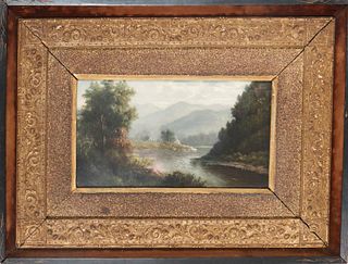 Fantastic Hudson River Valley Painting, O/C