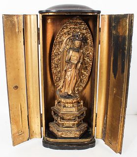 Japanese 19th C. Lacquered Shrine