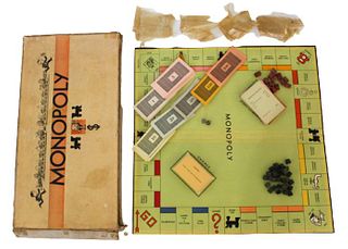 1934 Charles Darrow White Box Monopoly Game