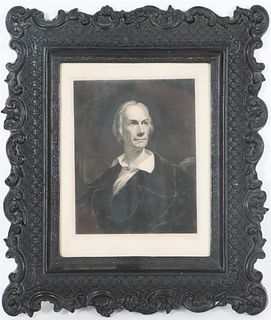 Engraving of Henry Clay, in Antique Frame