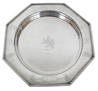 Sterling Silver Octagonal Platter, 28 OZT