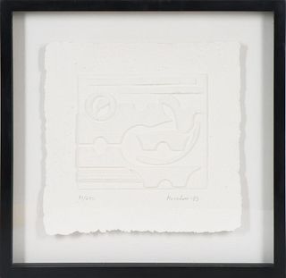 Louise Nevelson (1899-1988) Amer, Cast Paper