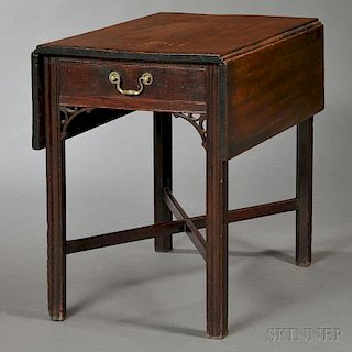 Chippendale Carved Mahogany Pembroke Table