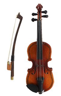 Miniature Violin & Bow in Case