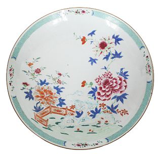 Chinese Floral Hand Painted Plate