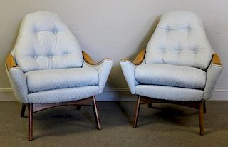 Midcentury Pair of Adrian Pearsall Lounge Chairs.