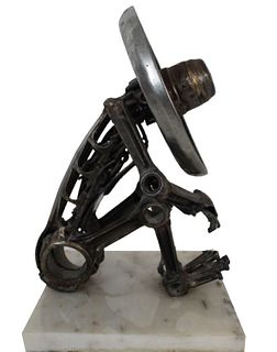 "Siesta" An Assembled Metal Sculpture