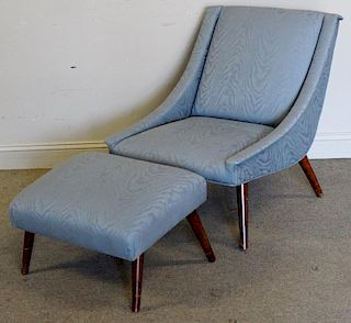 Midcentury Adrian Pearsall Arm Chair and Ottoman.