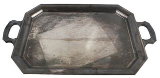 Silver Plated Octagonal Butler's Tray